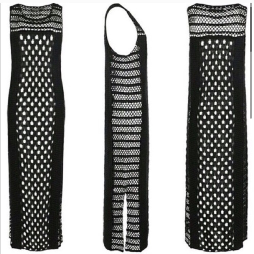All Saints Crocheted Egyptian inspired Maxi Dress